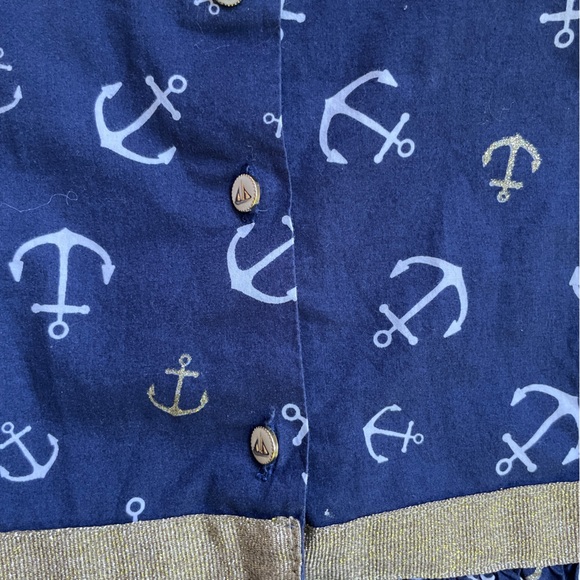 Maggie & Zoe Blue and Gold Anchor Dress - Picture 3 of 6